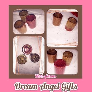 3pc Glitter shot glasses